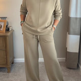 Elaine - Conjunto de duas peças chique e descontraído