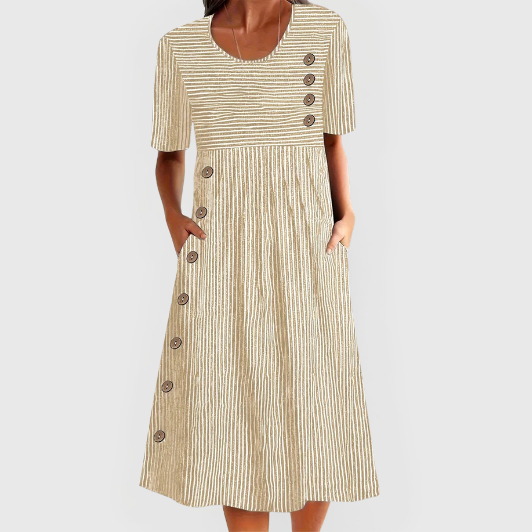 Vestido Midi Listrado Wanda™