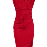 Teresa - Vestido de cocktail com pregas