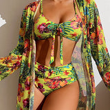 Glenda – Bikini com Saia Floral