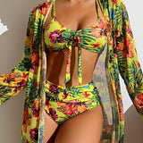 Josefine™ - Bikini-Set mit Strandkimono