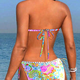 Lone - Bikini Halterneck com Renda Vivid