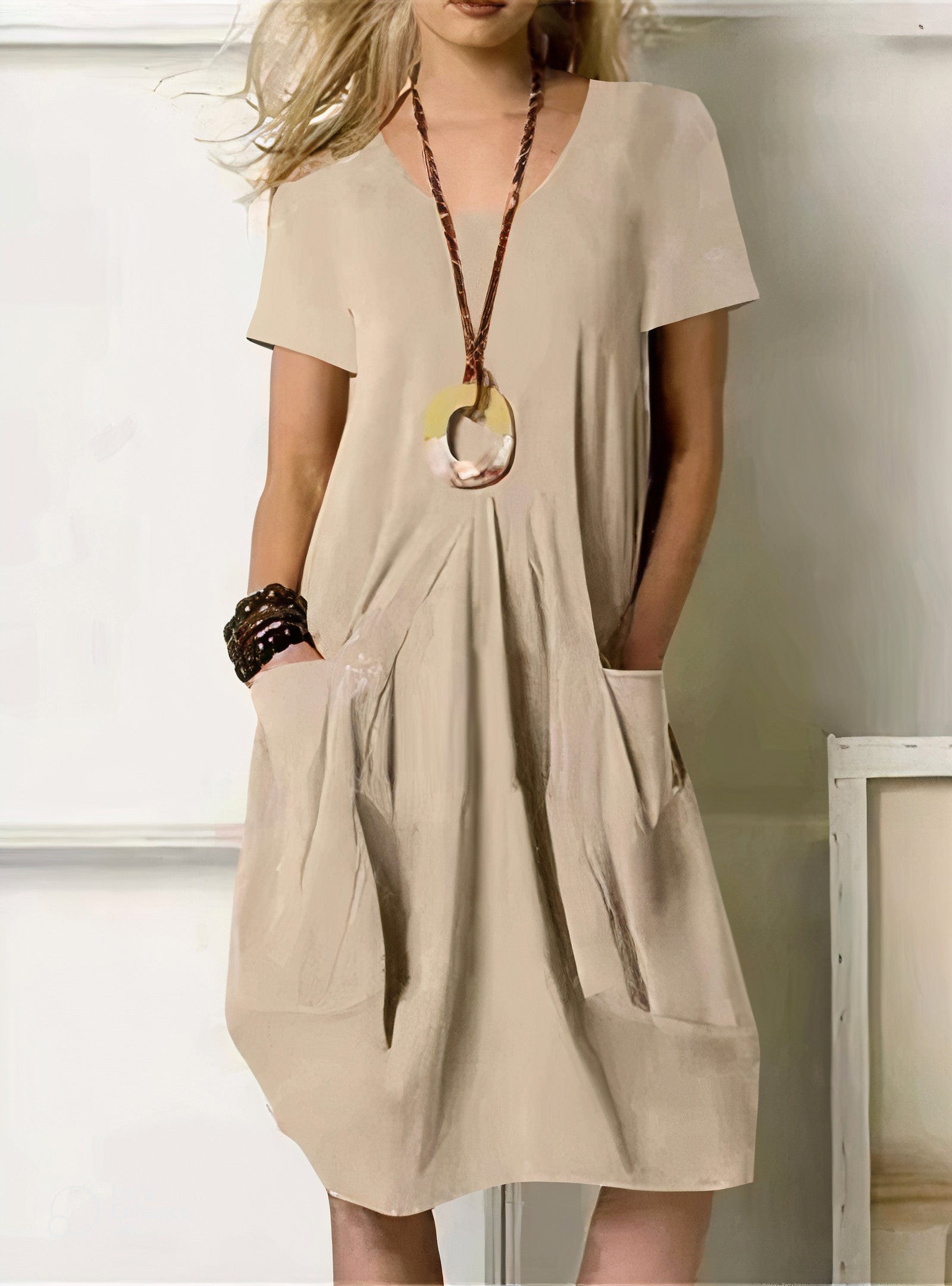 Alissa™ Vestido casual de algodão