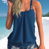 Inge - Tankini Clássico com Estampa de Flores