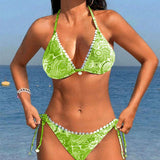 Lone - Bikini Halterneck com Renda Vivid