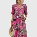 Yvonna™ | Vestido Midi Floral Elegante