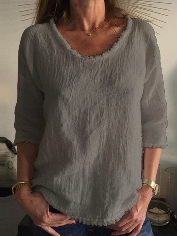 Charleigh | Camiseta de linho casual e estilosa