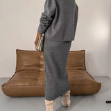 Nicole - Conjunto Feminino de malha Outono/Inverno