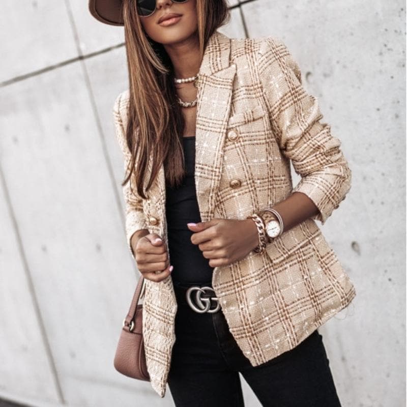 Pierina - Blazer Vintage de Manga Longa