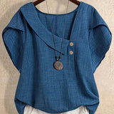 Milany - Blusa Informal com Decote Assimétrico