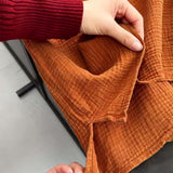 Vestido Manga Longa Liso Colarinho Simples