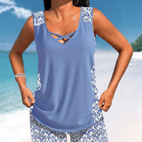 Sylvia - Tankini com estampado geométrico