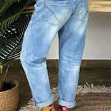 Jeans Estilo Street Rasgado