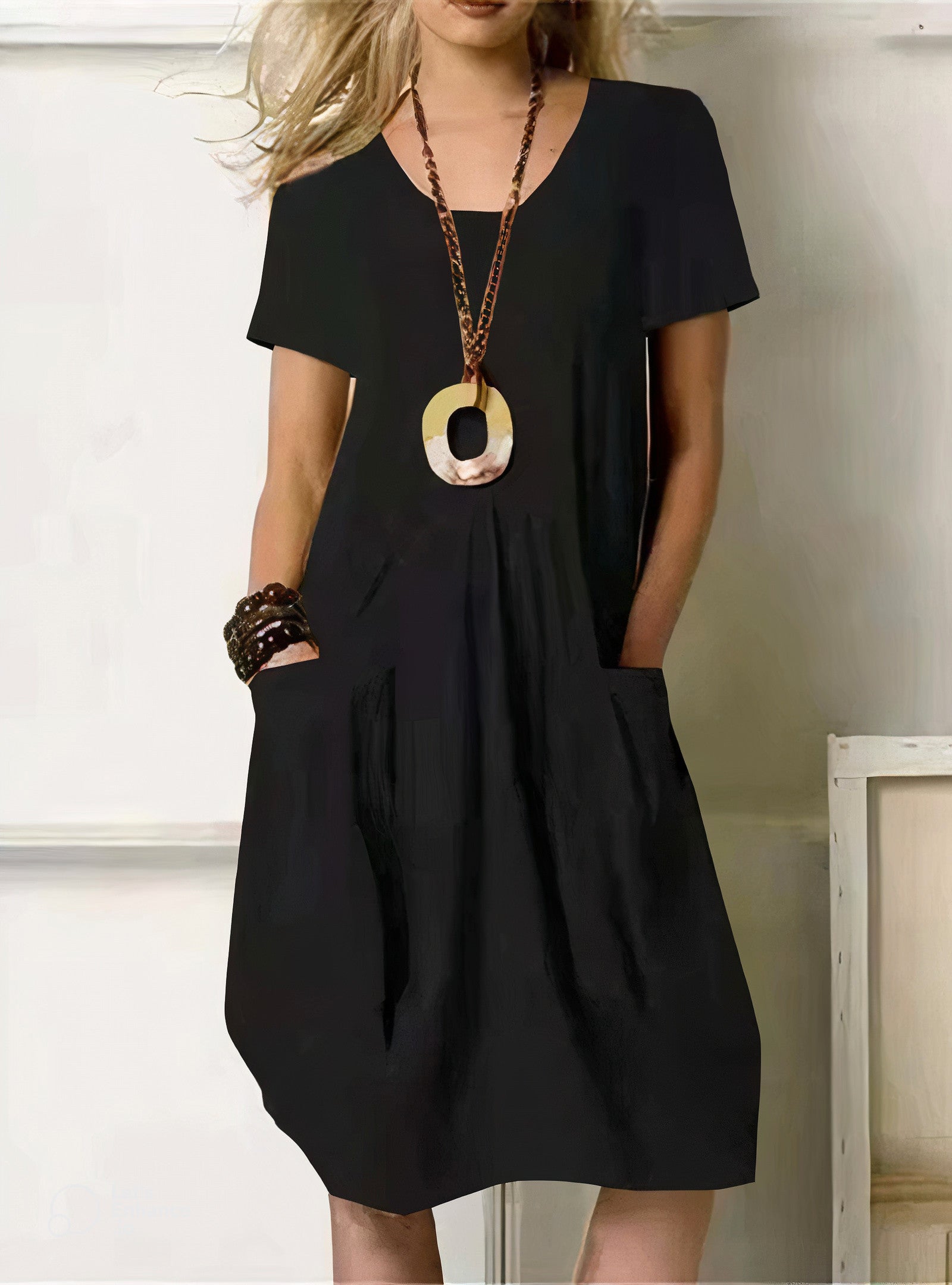 Alissa™ Vestido casual de algodão
