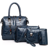 Genive | Conjunto de 4 bolsas de couro modernas
