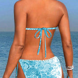 Lone - Bikini Halterneck com Renda Vivid