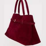 Sac Dalila em camurça bordeaux