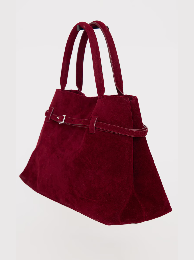 Sac Dalila em camurça bordeaux