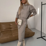 Nicole - Conjunto Feminino de malha Outono/Inverno