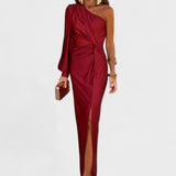 Rosa - Vestido de um ombro