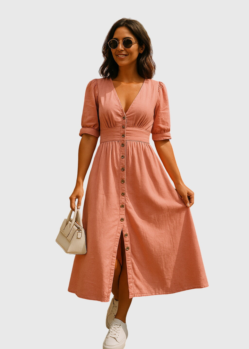 Jacqueline™ | Vestido de Denim Elegante
