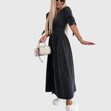 Sophia™ | Vestido de Denim Elegante