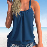 Inge - Tankini Clássico com Estampa de Flores