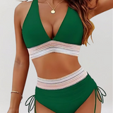 Frances – Conjunto de Bikini de Cintura Alta com Controle de Barriga