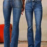 Calças Jeans Flare em Denim Stretch