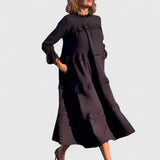 Vestido midi Léa — Elegância sem esforço para todos os dias