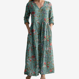 Vestido longo Aisha boémio e artístico