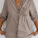 Ana - Blusa casual com botões
