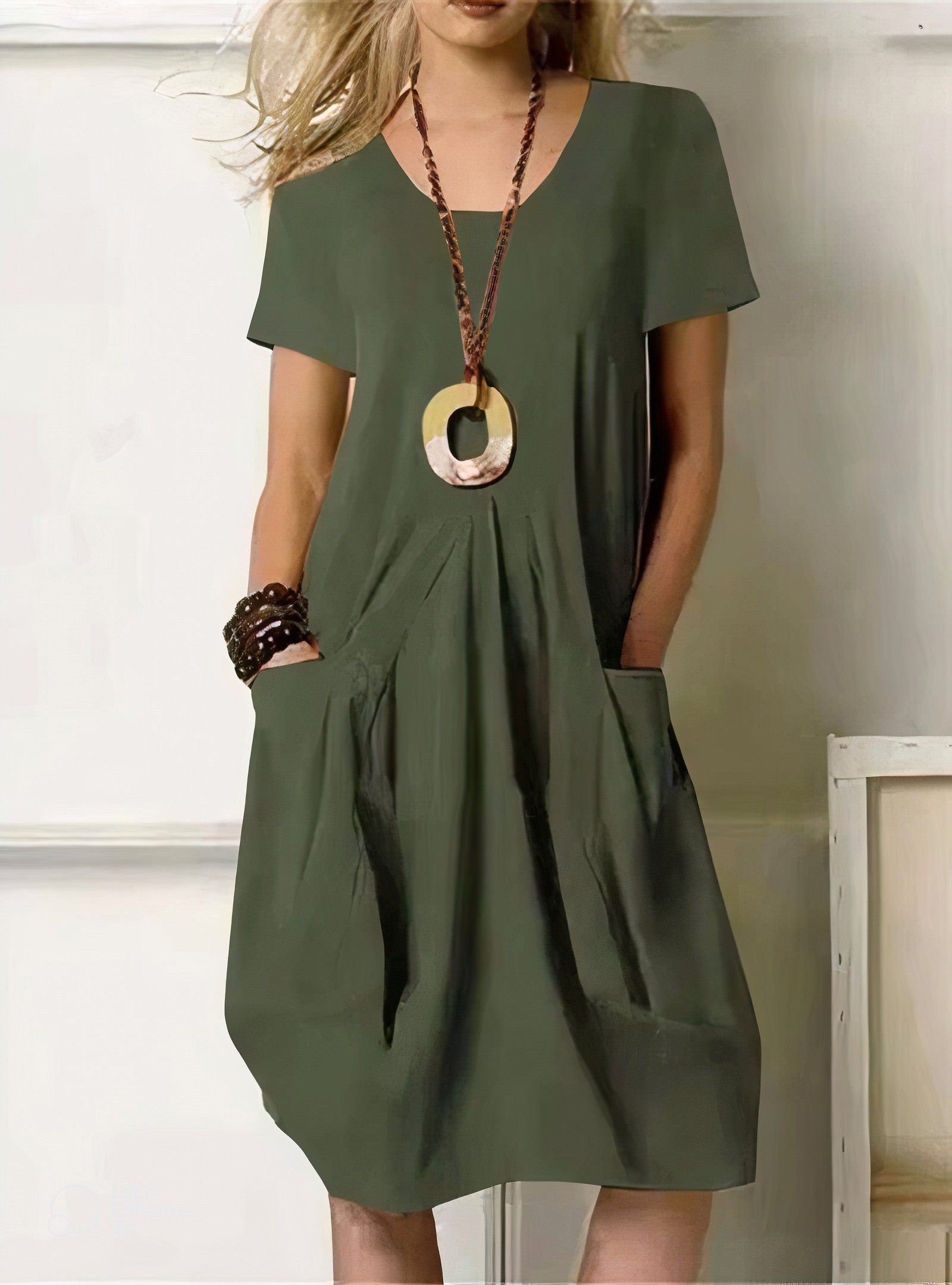 Alissa™ Vestido casual de algodão