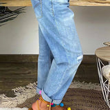 Jeans Estilo Street Rasgado