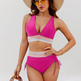 Frances – Conjunto de Bikini de Cintura Alta com Controle de Barriga