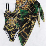 Marie™ - Push-up-Badeanzug mit passendem Strandrock