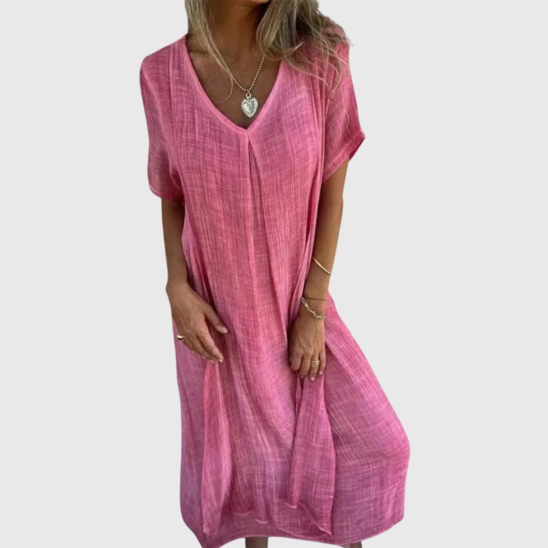 Fiona™ – Vestido Viscoso Leve e Elegante