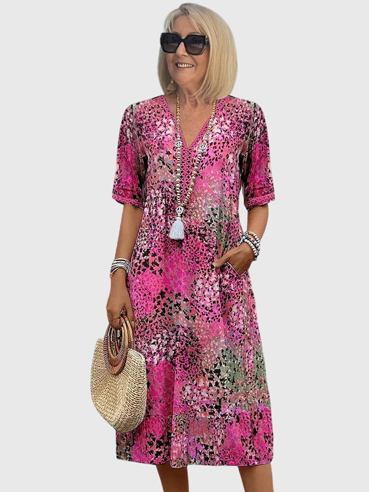 Bella | Vestido Midi Floral Elegante