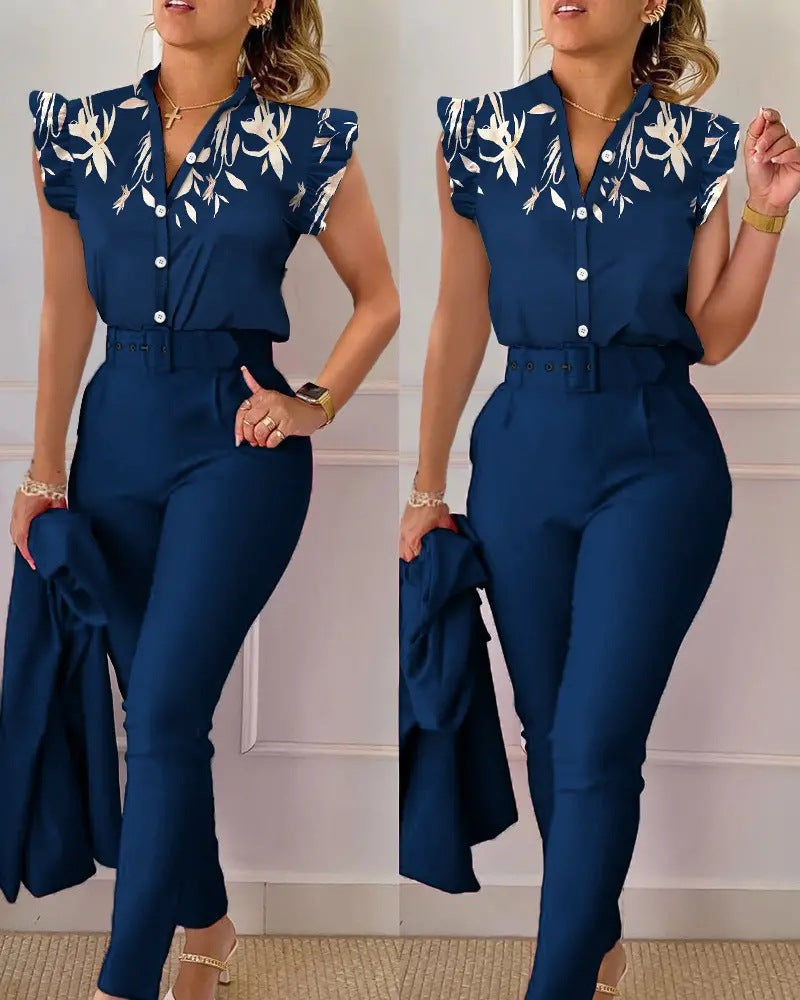 Lucy™ Conjunto Completo de Primavera 3 Peças 100% Algodão