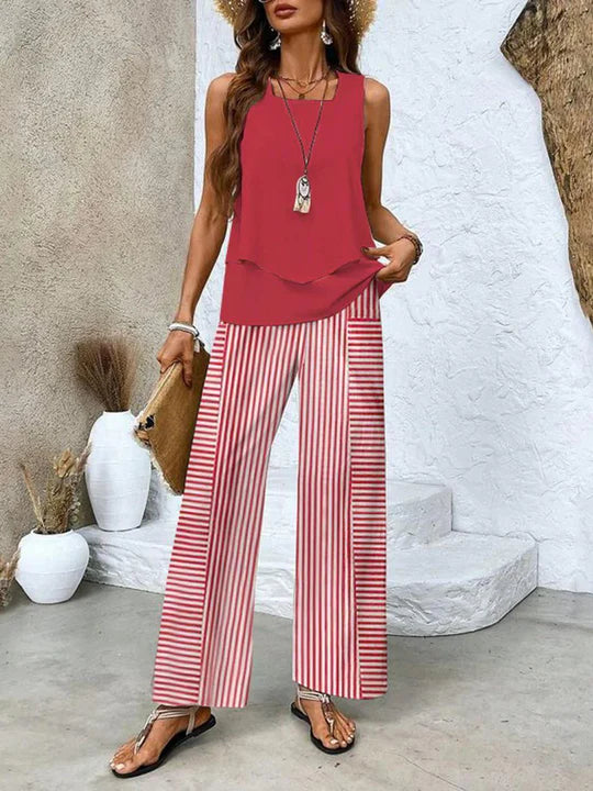 Nora | Conjunto de verão elegante de 2 peças