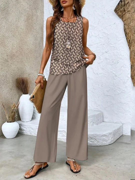 Nora | Conjunto de verão elegante de 2 peças