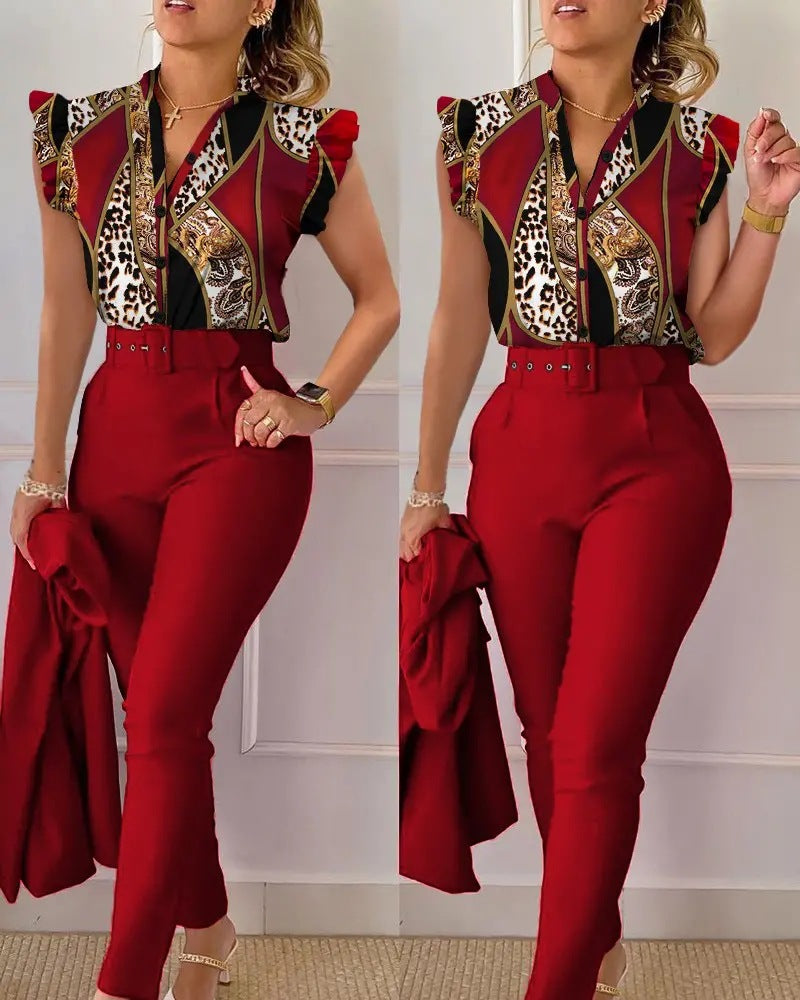 Lucy™ Conjunto Completo de Primavera 3 Peças 100% Algodão