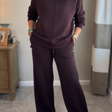 Elaine - Conjunto de duas peças chique e descontraído