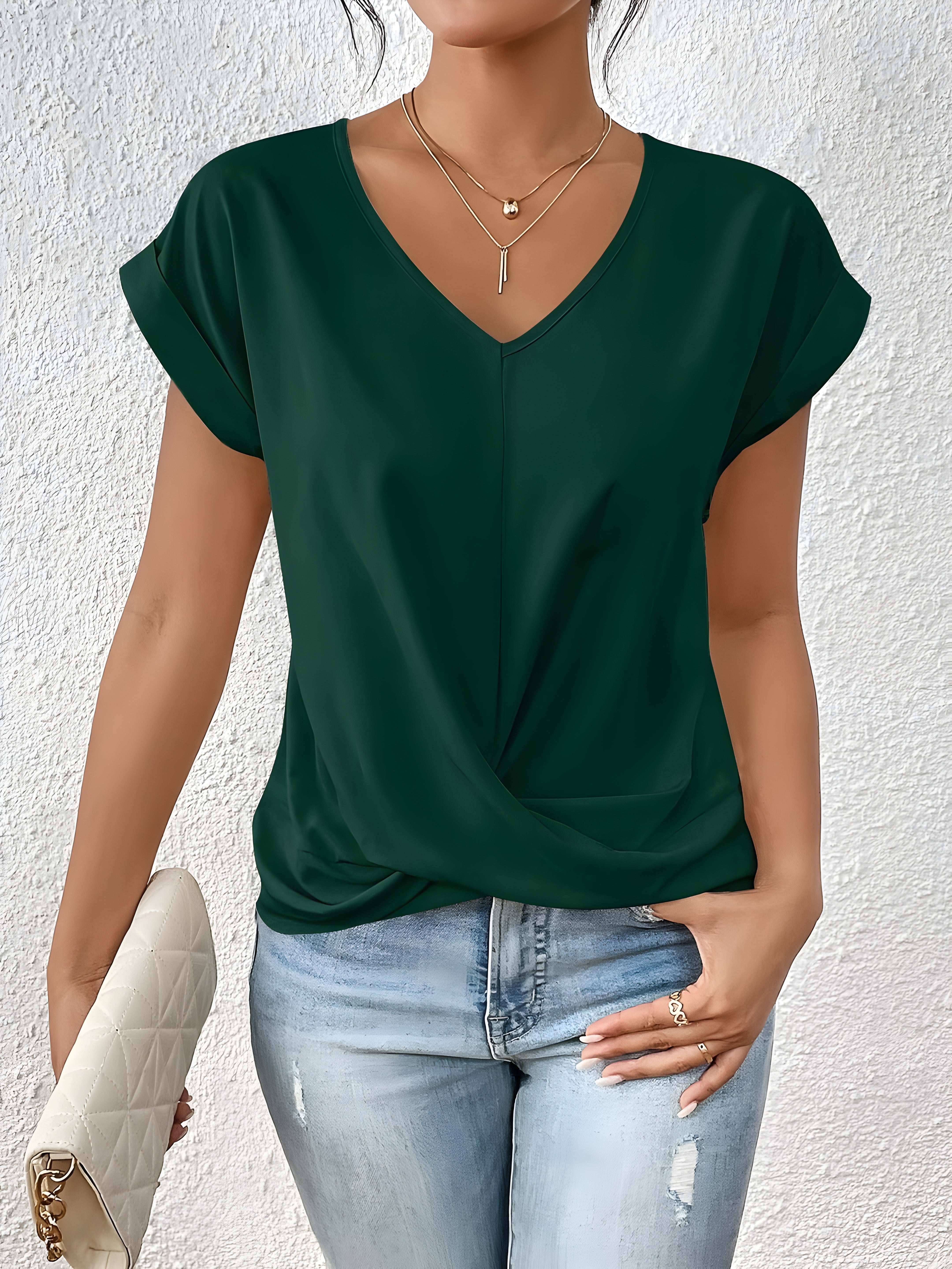Ziva | Camiseta Casual com Decote em V