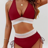 Frances – Conjunto de Bikini de Cintura Alta com Controle de Barriga
