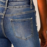 Calças Jeans Flare em Denim Stretch