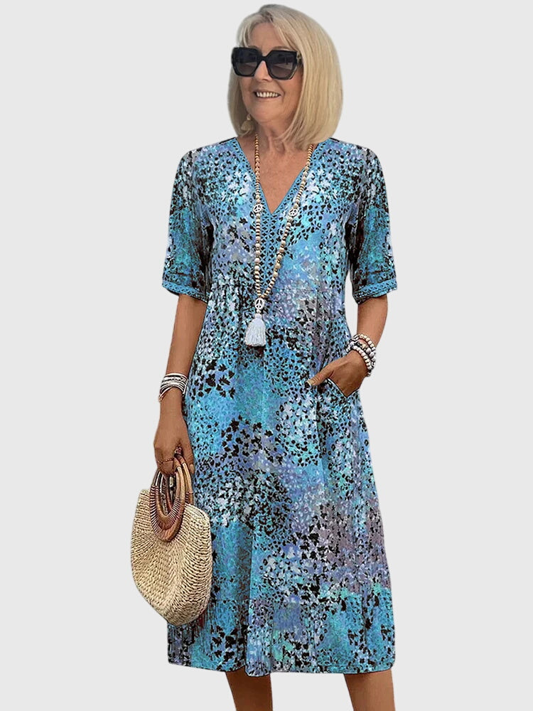 Bella | Vestido Midi Floral Elegante