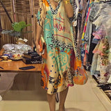 Andreia - Vestido casual com decote V
