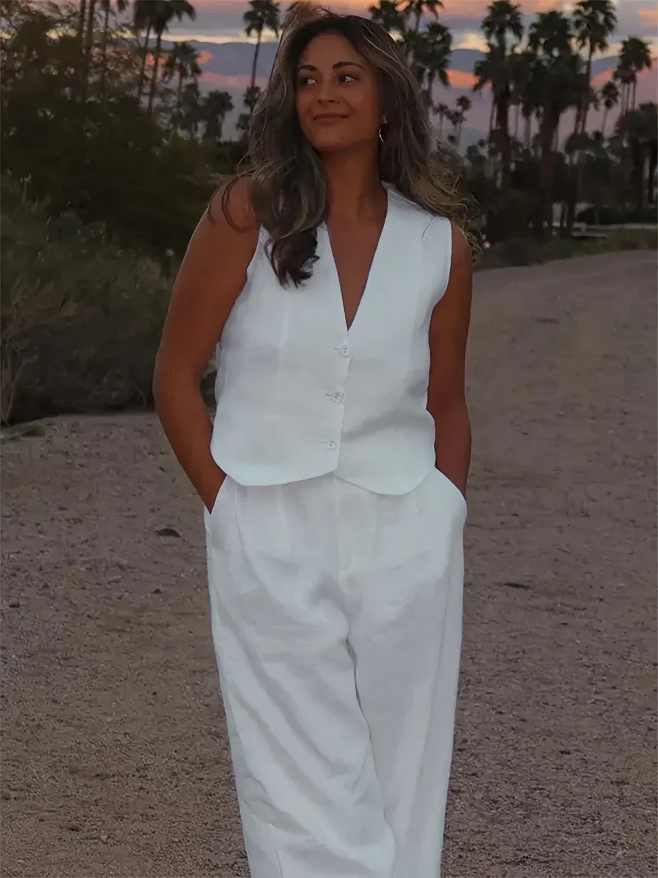 Jorja – Elegante Conjunto de Roupas Sem Mangas