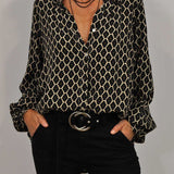 Ursula | Camisa Midi Relaxada com Decote em V